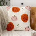 Axyaa Halloween Pumpkin Embroidered Pillow Cover Set for Home Decor