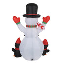 Axyaa Christmas Snowman Inflatable with LED Lights - Outdoor Xmas Decor for Yard & Garden