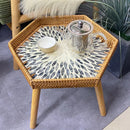 Axya Rattan Storage Tray Shell Picnic Table Fruit Organizer Basket