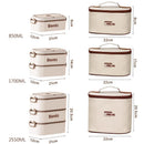 Axyaa 3-Layer Stainless Steel Lunch Box Set