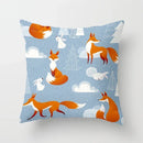 Axyaa Cartoon Animal Cushion Cover 45*45 Sofa Pillowcase Decorative Throw Pillow