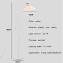 Axyaa Pleated Lampshade Floor Lamp: Nordic Sofa Vertical Lamp for Living Room, Bedroom, and Book Reading