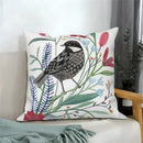 Axyaa Bird Flower Painting Pillow Cover