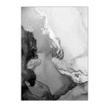 Pink Marble Abstract Canvas Painting Wall Art Print Home Decor by Axyaa