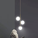 Axyaa Glass Ball LED Chandelier: Nordic Modern Luxury Pendant Light
