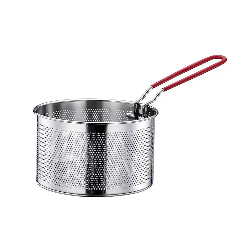 Axya Stainless Steel Frying Basket Filter Strainer for Cooking and Food Preparation