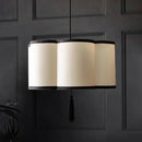 Axyaa French Retro Fabric Pendant Light for Romantic Bedroom Decor
