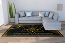 Axyaa Geometric Plaid Striped Print Carpet for Home Living Room and Bedroom Decor