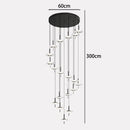 Axyaa Nordic Stair Chandelier Pendant Lights for Living Room and Dining Room