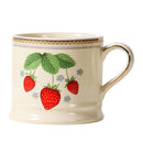 Axyaa Retro Strawberry Ceramic Cup - Hand-painted European Phnom Penh Mug