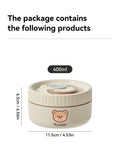 Axyaa Bear Stainless Steel Thermal Lunch Box - Leak Proof Bento Container