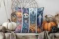 Halloween Ghosts Stars Bat Pillow Cover by Axyaa: Sofa Bedroom Car Cushion Cover