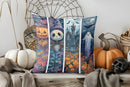 Halloween Ghosts Stars Bat Pillow Cover by Axyaa: Sofa Bedroom Car Cushion Cover