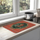 Axyaa Christmas Drain Pad: Non-slip, Heat Resistant Tableware Drying Mat for Kitchen Counter