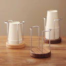 Axyaa Wooden Paper Cup Holder Stand for Home & Office