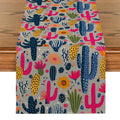 Axyaa Cactus Flower Table Runner for Home and Party Decor