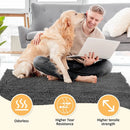 Axyaa Chenille Dog Door Mat 72 x 36, Absorbent Indoor Entrance Rug