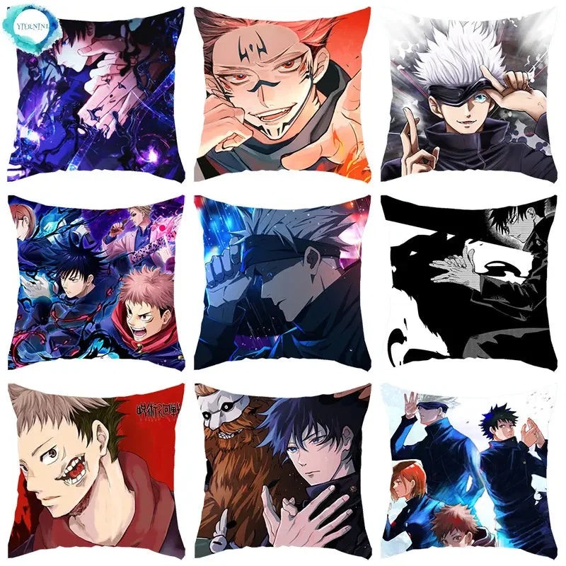 Jujutsu Kaisen Itadori Yuji & Gojo Satoru Pillowcases by Axyaa - Home Decor & Sofa Essential