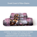 Axyaa Soft and Breathable Horse Duvet Cover Set for Bedroom and Dormitory
