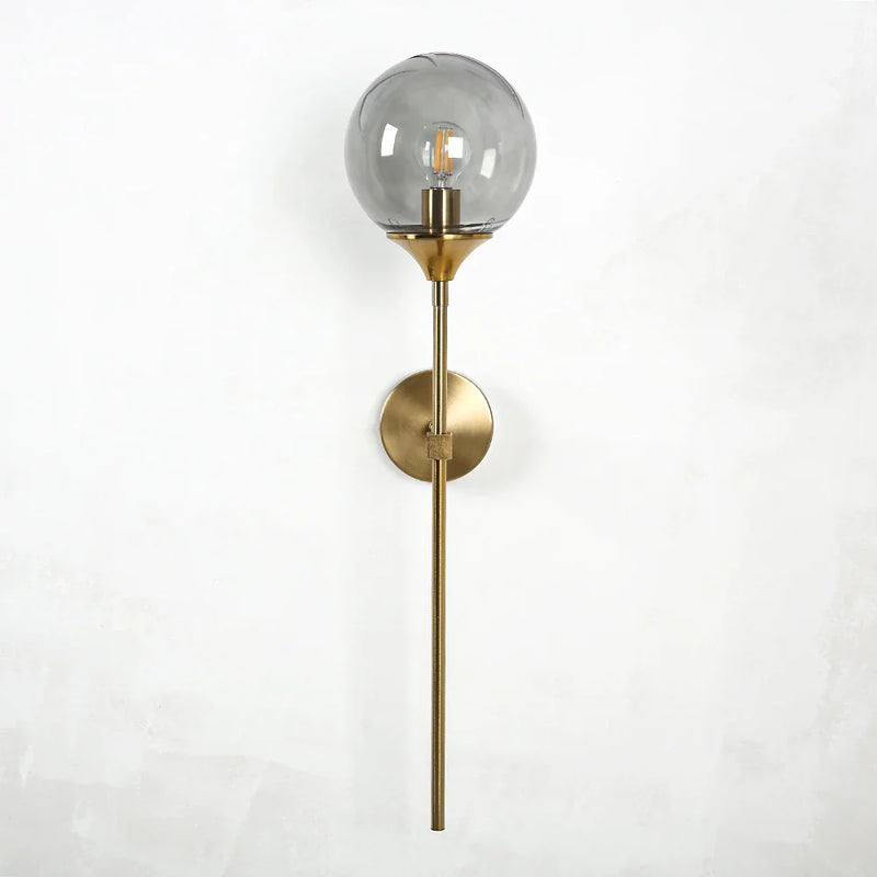 Axyaa Golden Touch Wall Sconces: Modern Glass Nordic Lighting Fixtures for Home Decor