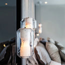 Axyaa Marble Glass Chandelier LED Pendant Lamps for Indoor Room Decor