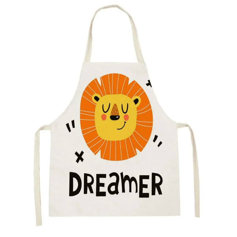 Axyaa Kitchen Apron: Fun Cartoon Design for Cooking, Baking, and Cleaning.