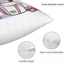 Axyaa Square Pillowcase Comfort Cushion Cover Polyester Throw Pillow for Home Sofa