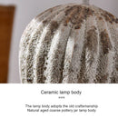 Axyaa Ceramic Desk Lamp LED Floor Light Fabric Lampshade