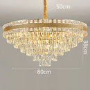 Crystal Living Room Chandelier by Axyaa | Luxury Pendant Light for Dining Room & Ceiling