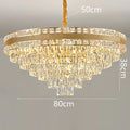Axyaa Crystal Chandelier Pendant Light for Living & Dining Room, Luxury Ceiling Lighting
