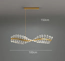 Axyaa Modern LED Pendant Light Chandelier for Living Room and Dining Room