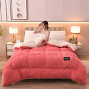 Axyaa Winter Fleece Blanket Quilt - Thick, Warm Berber Fleece Single Student Dormitory Quilt