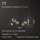 Axyaa Glass Pendant Light: Modern Nordic Design for Dining Areas