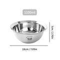 Axyaa Stainless Steel Mixing Bowl Set - Food Safe Salad, Baking, and Serving Bowls
