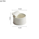 Axyaa Ceramic Pudding Bowl Set - Solid Color Soup Basins & Dessert Plates
