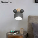 Axyaa Mouse Wall Lamp: Modern Nordic LED Sconce for Children's Bedroom and Home Decor