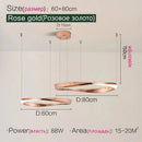 Axyaa Nordic LED Pendant Chandelier for Modern Living Room Lighting