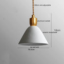 Axyaa Mini Ash Ceramic LED Pendant Light for Home Indoor Decor