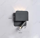 Axyaa Adjustable USB Wall Lamp for Bedroom Study, Minimalist LED Reading Light