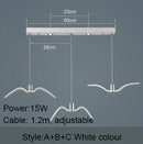 Axyaa Nordic Seagull Chandelier: Resin Brokis Night Birds Pendant Lamp