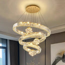 Axyaa Crystal Chandelier Pendant Light for Living Room Bedroom Ceiling, Luxury Indoor Lighting