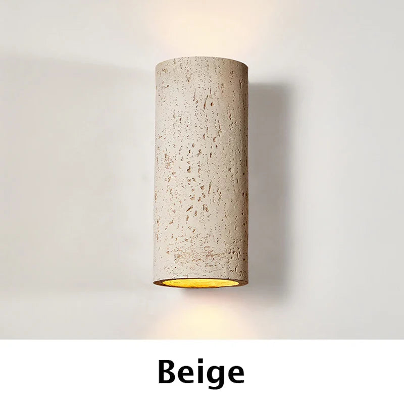 Axyaa Round Tube Wall Lamp 10W LED Retro Decor Sconce