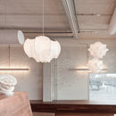 Axyaa Silk Chandelier: Adjustable Height Modern Nordic LED Pendant Lights