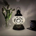 Turkish Mosaic Table Lamp by Axyaa – Rechargeable Handcrafted Night Light