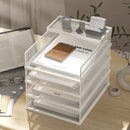 Axyaa Metal File Desk Organizer with Multilayer Tray and Pen Holder