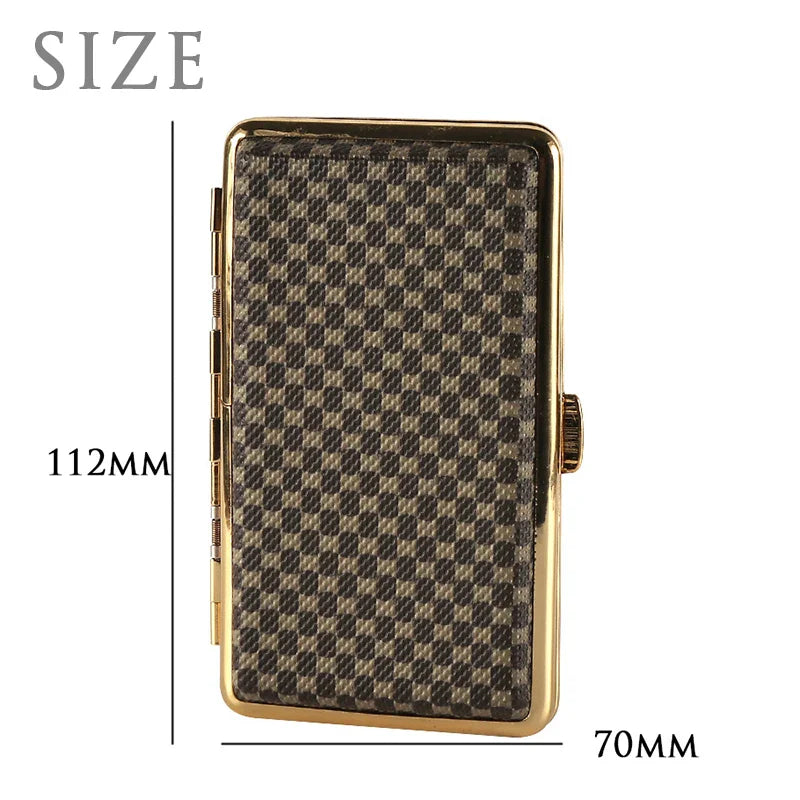 Axya Retro Leather Cigarette Case Set - 20pcs Thin & Durable Accessories
