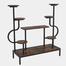 Axyaa 8-Tier Metal Plant Stand for Multiple Plants, Tall Flower Rack Shelf