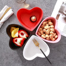 Axyaa Heart-Shaped Bowl Set: Salad, Snack, Dessert, Creative Cold Dish.