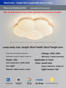 Axyaa Wood Ceiling Light: Modern, Simple Main Light for Living Room & Bedroom