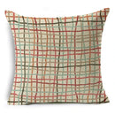 Axyaa Mandala Graffiti Cushion Cover 45x45cm Linen Pillow Case for Sofa Bed Decor